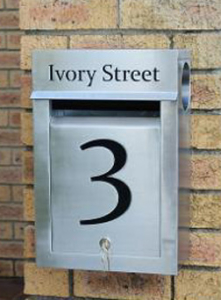 stainless steel letterbox
